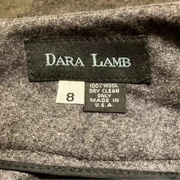 Dara Lamb Wool Pleated Straight Leg Trousers Pants
Gray - Picture 7 of 7